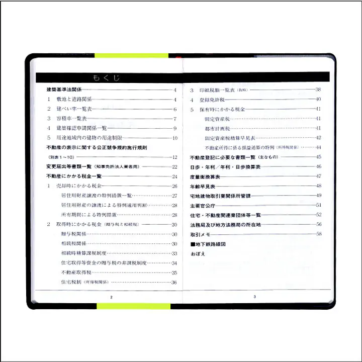 2016年度版 不動産手帳（DIARY）・赤　週刊住宅新聞社製 - Master