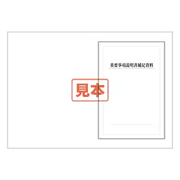 ダウンロード・ＰＤＦ形式・重要事項説明書補足資料　B4サイズ - Master