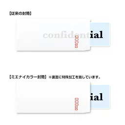 洋長3ミエナイ（透けない）封筒100g/m²封筒社名入れ印刷 - Master